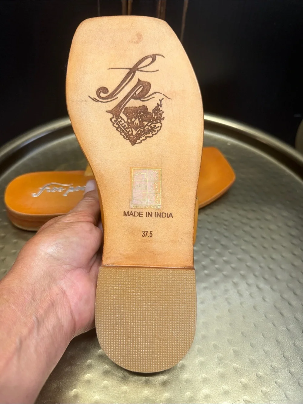 Free People Leather Slip-On Sandals - Picture 3 of 9